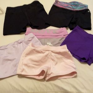 Girls dance shorts 6 total